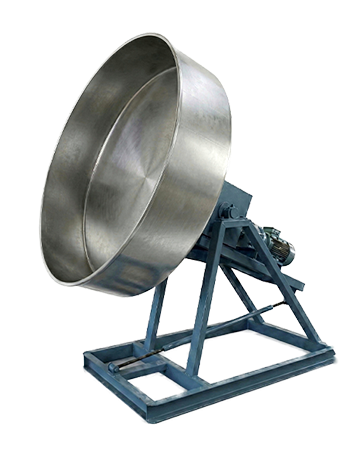 Pan disc granulator box to gear