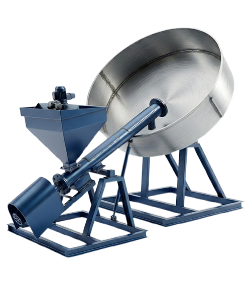 Pan disc granulator set