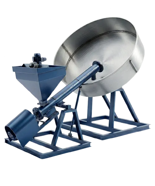 Pan disc granulator set